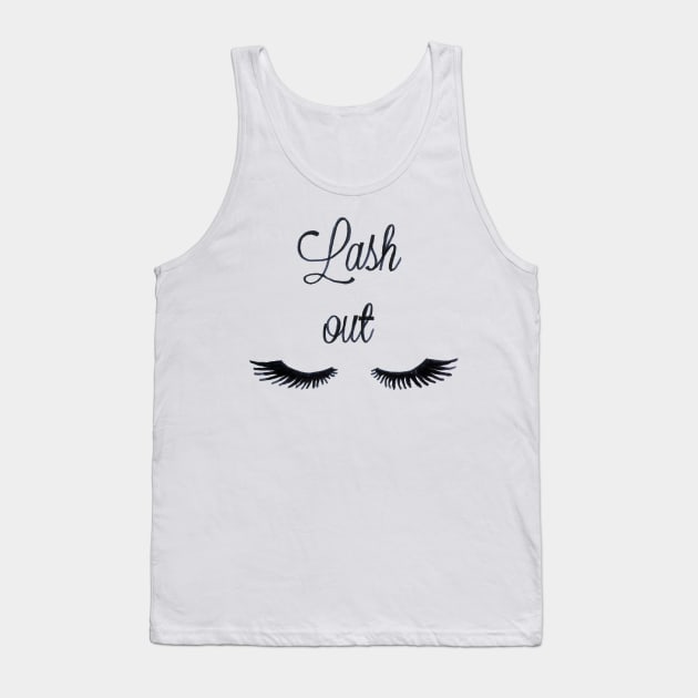 Lashes makeup eye mascara  artist gift Tank Top by BalumbaArt